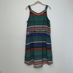 Merona woman’s multicolored striped dress XL